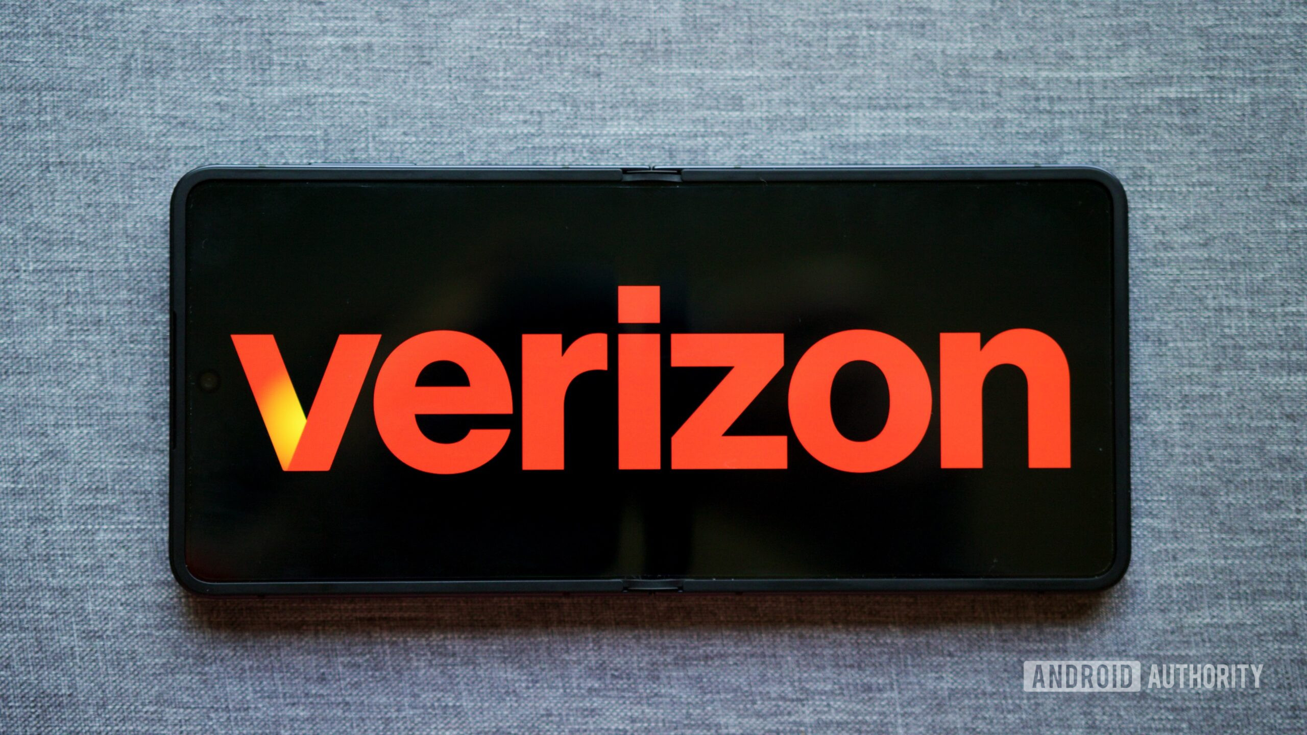 Verizon logo displayed on an Android phone.
