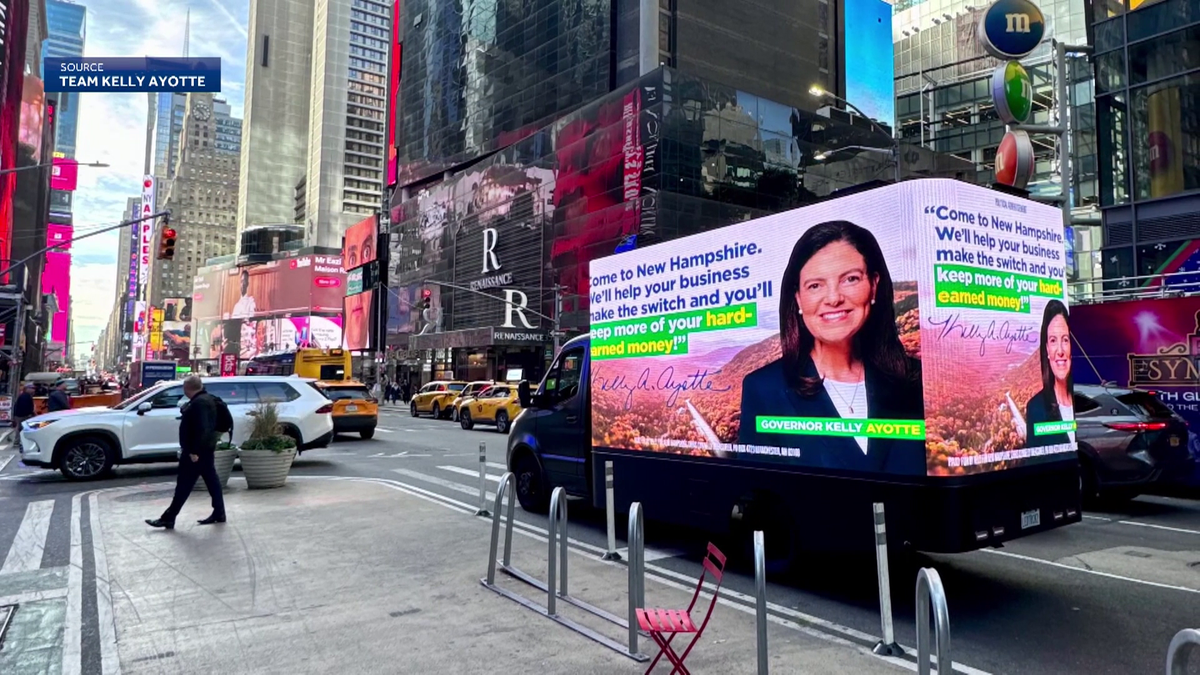 Gov. Ayotte uses campaign funds to send billboard truck to NYC