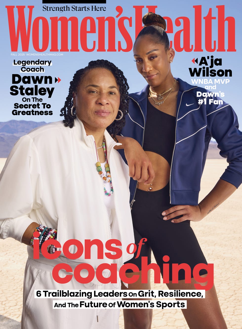 womens health cover featuring dawn staley and aja wilson