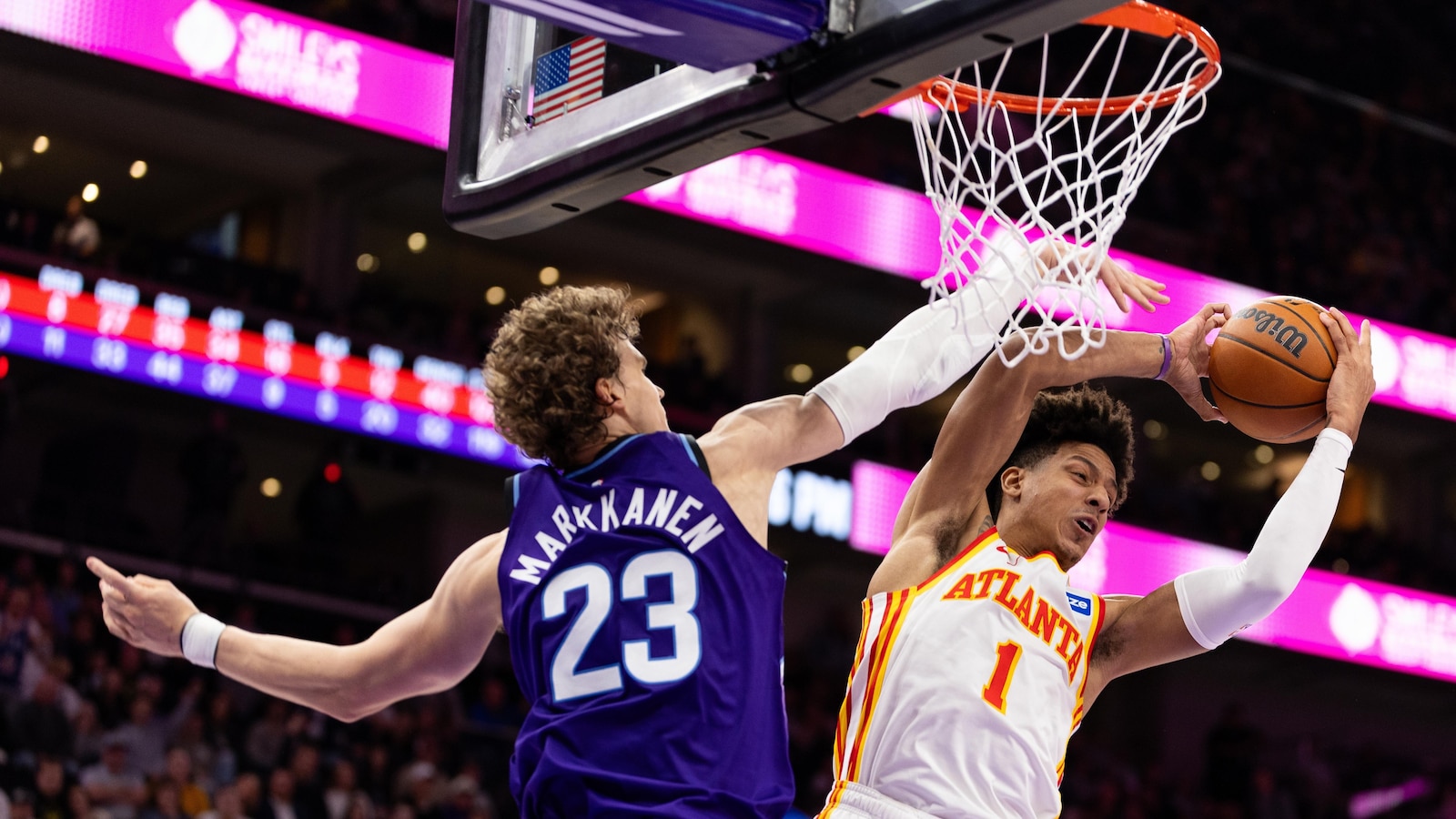 Jalen Johnson leads the Hawks past the Jazz with a triple-double and a career-best effort