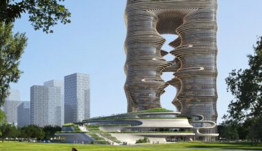 ZHA’s Dramatic Canyon-Cut Tower Tops Out In Shenzhen’s Cultural District