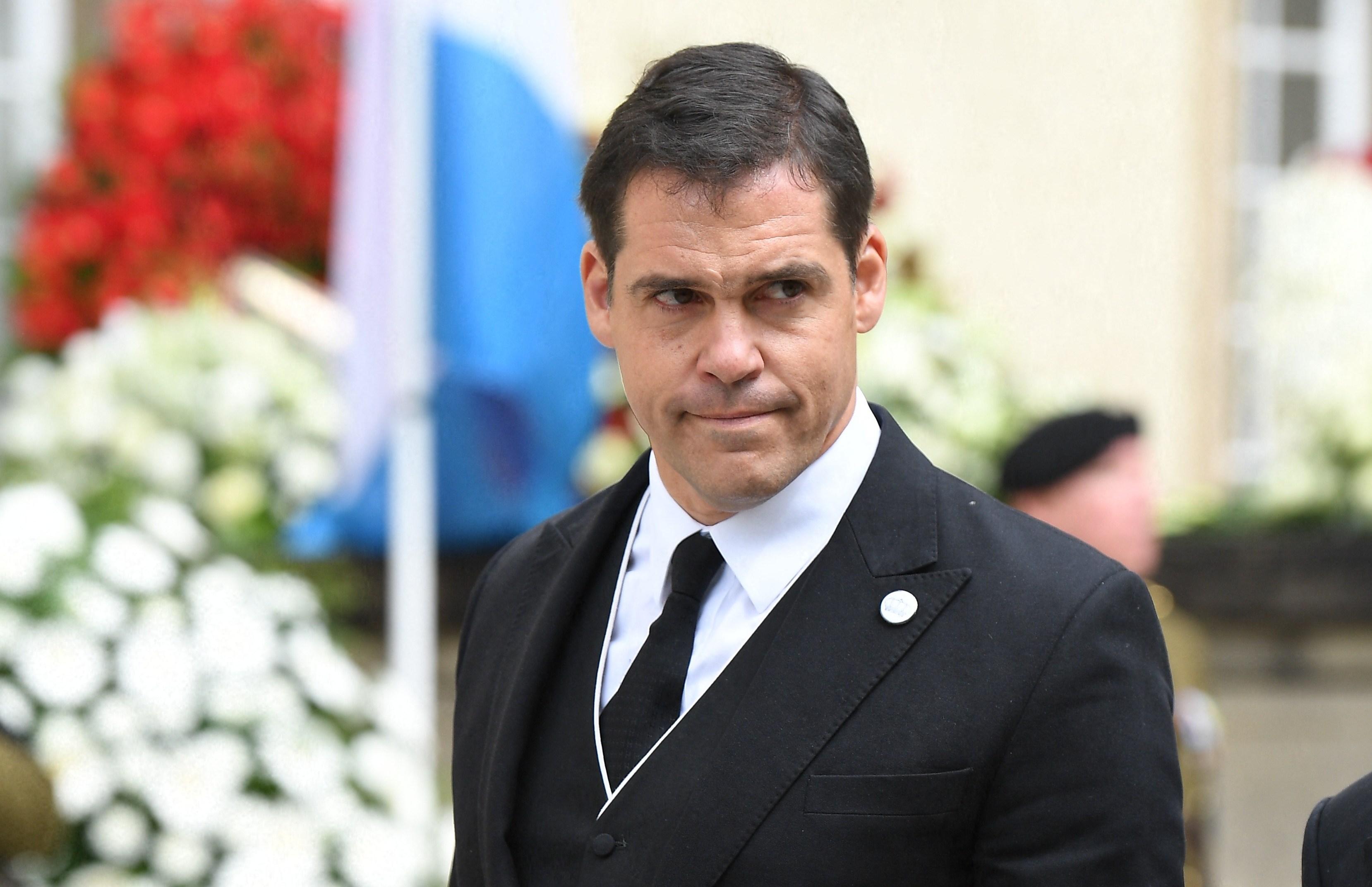 Prince Louis Alphonse de Bourbon at the funeral of Grand Duke Jean of Luxembourg.