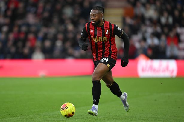 Antoine Semenyo in action for Bournemouth.