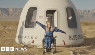 Engineer becomes first wheelchair user to go to space