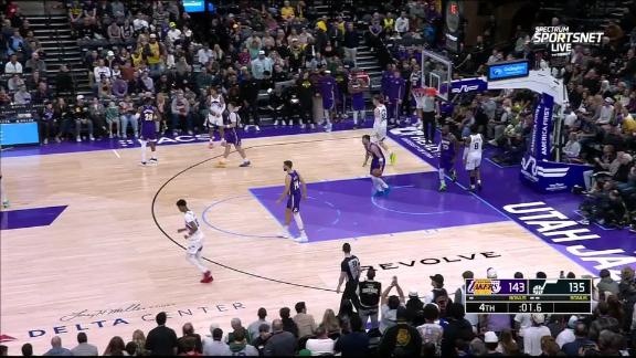 Doncic has 45 points and a triple-double as the Lakers come back to beat the Jazz 143-135