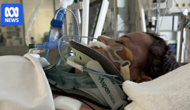 Run over by a car while sunbaking at home, Sam gets to thank her paramedics