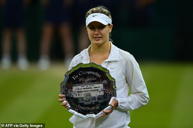 Bouchard burst onto the scene after making the 2014 Wimbledon final (pictured)
