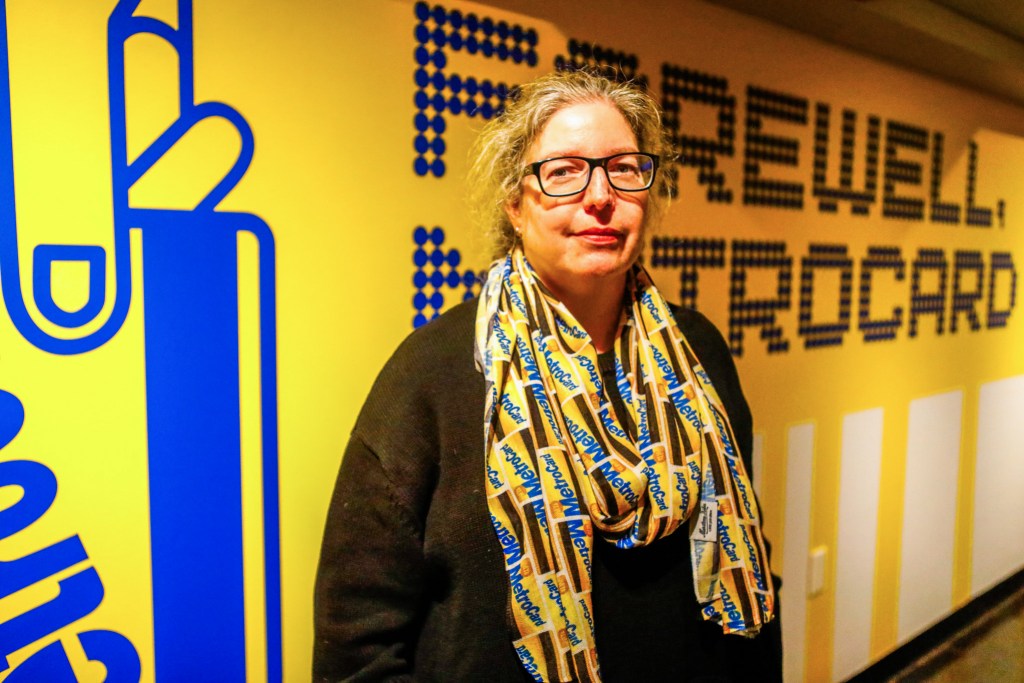 Judi Shapiro helped curate a MetroCard exhibit at the city’s Transit Museum in Downtown Brooklyn,