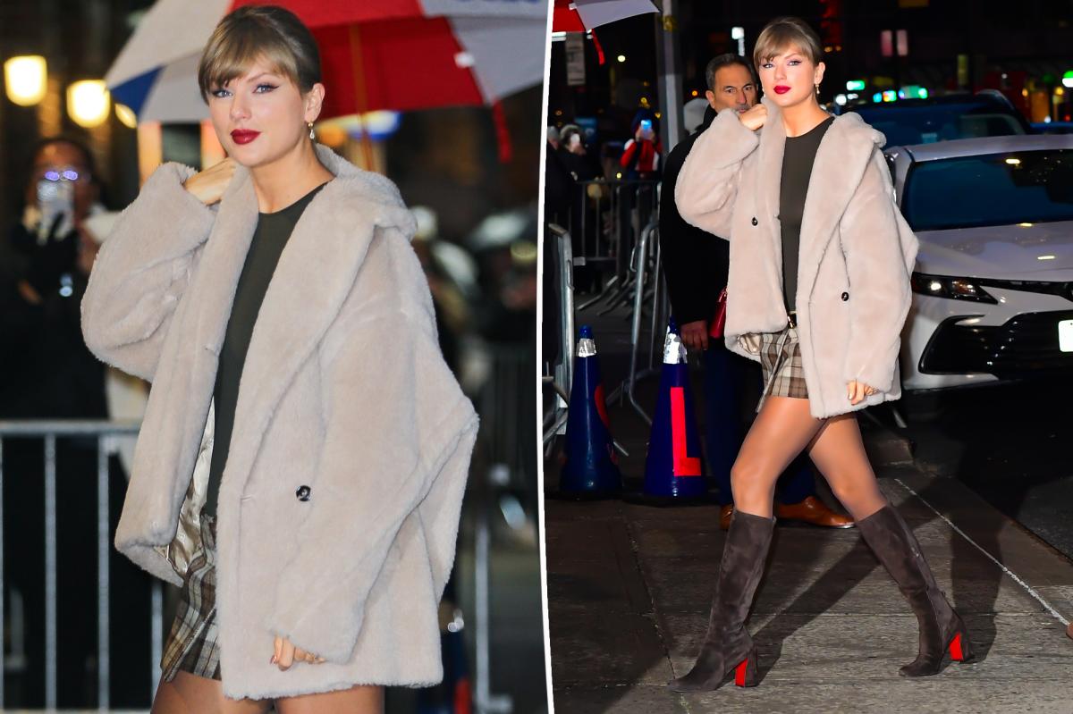 Taylor Swift live updates: Pop star bundles up as she arrives for ‘Late Show with Stephen Colbert’ appearance - Page Six