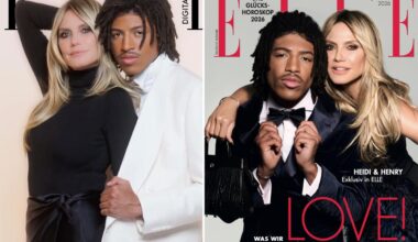 Heidi Klum and model son Henry Samuel cover Elle Germany