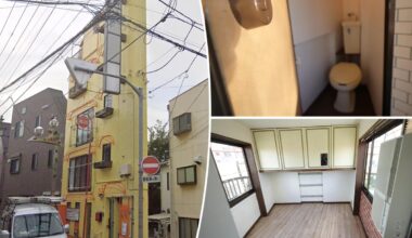 Inside a shockingly skinny Tokyo building