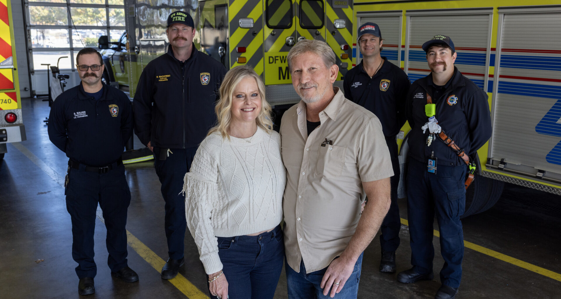 His heart stopped at DFW Airport. He broke bread with the EMS team who helped save him