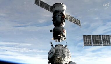 3-man crew undocks from International Space Station, wrapping up 8-month stay