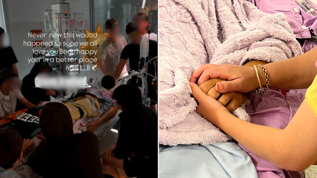 Family and friends gathered at the hospital to say their goodbyes to Beau.