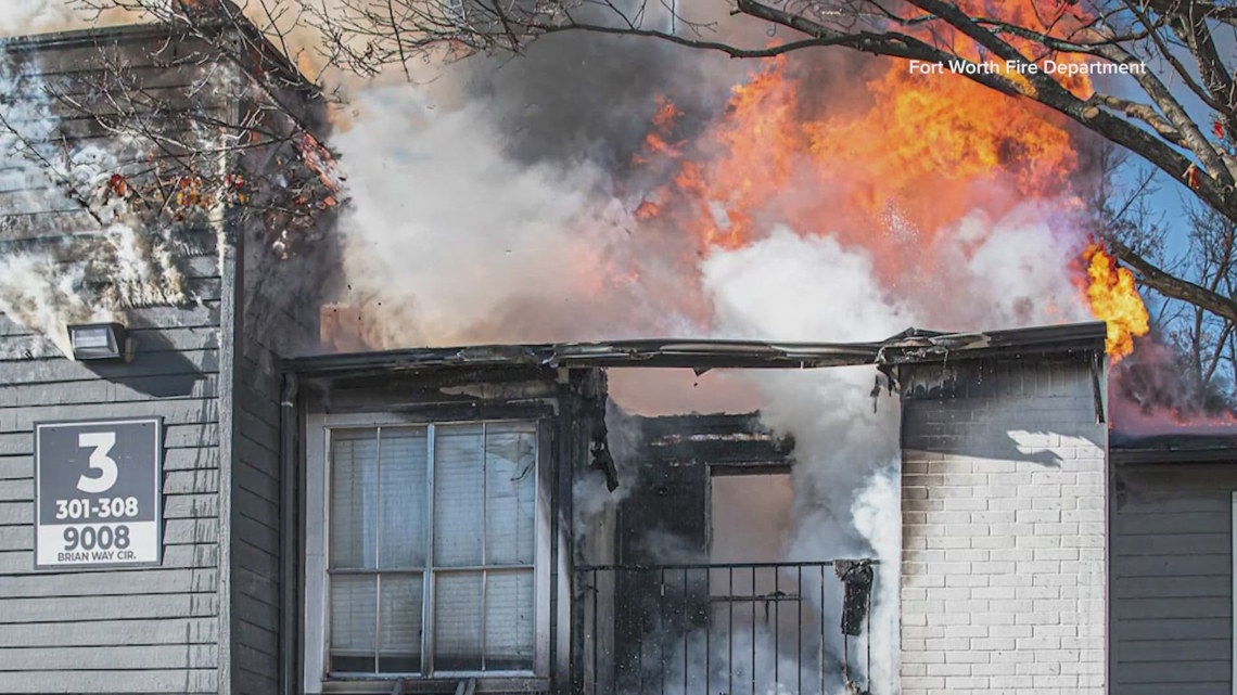 Fort Worth firefighters make unexpected rescue after battling another apartment fire that displaced several families