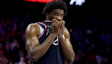 76ers welcome back Joel Embiid, lose chaotic game to Hawks in 2OT
