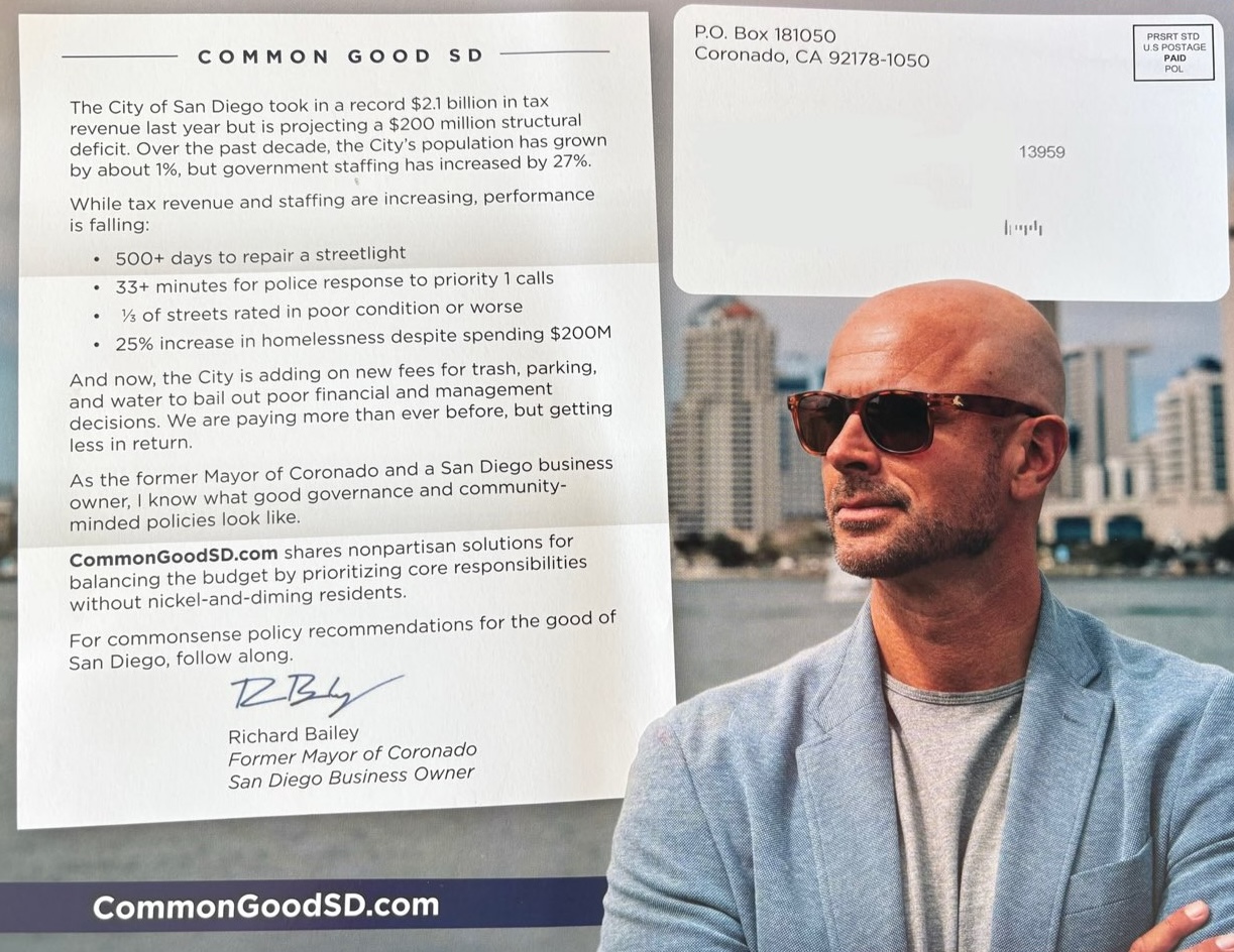 Coronado's former mayor moved to San Diego. He's acting a lot like someone running for something.