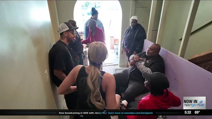 Jacksonville church, contractors, flooring company, volunteers step up to help family left homeless after fire