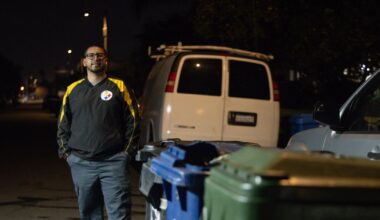 Cone-gested: Parking crusader clears out obstructions, creates space