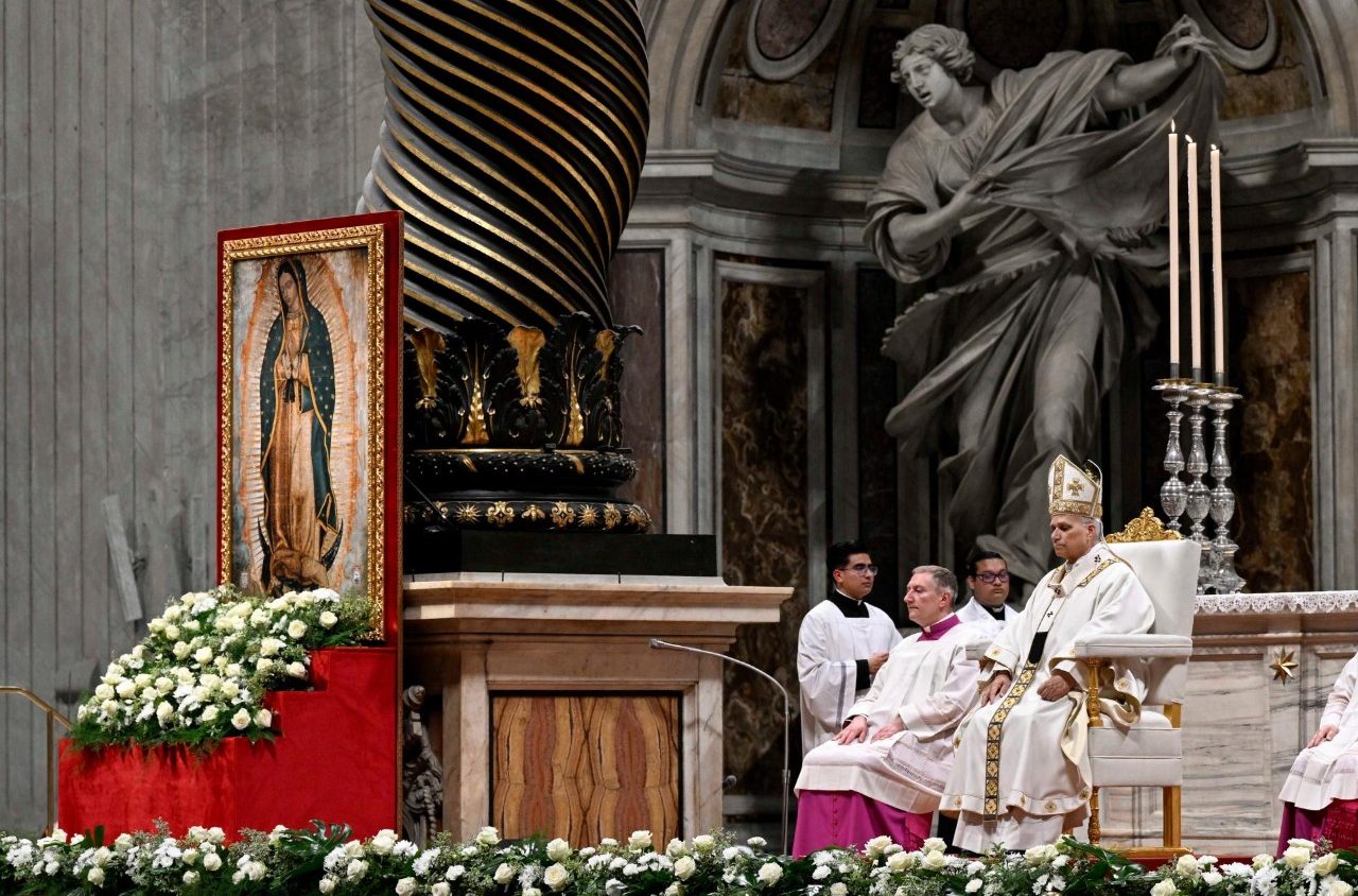 Pope at Mass of Our Lady of Guadalupe: Mary brings joy where human joy is lacking