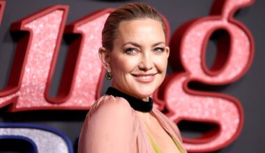 Kate Hudson stuns in green and pink gown at 'Song Sung Blue' NYC premiere