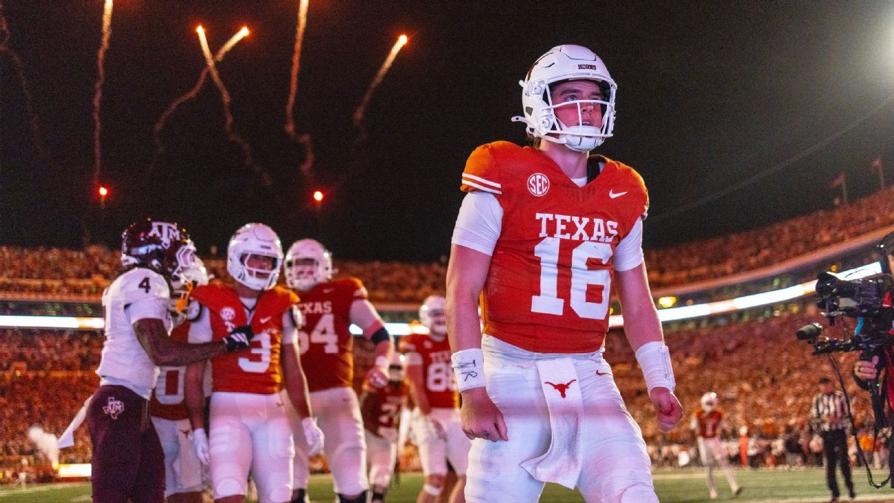 Texas QB Arch Manning will return to school for 2026 season