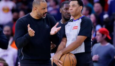 Rockets coach Ime Udoka fined for slamming refs after overtime loss to Denver