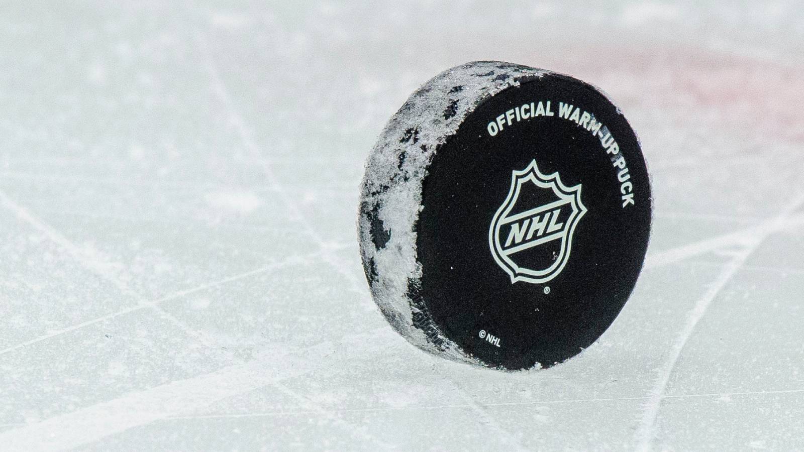 NHL logo on puck