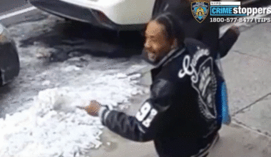 Gif of suspect in NYC antisemitic attack