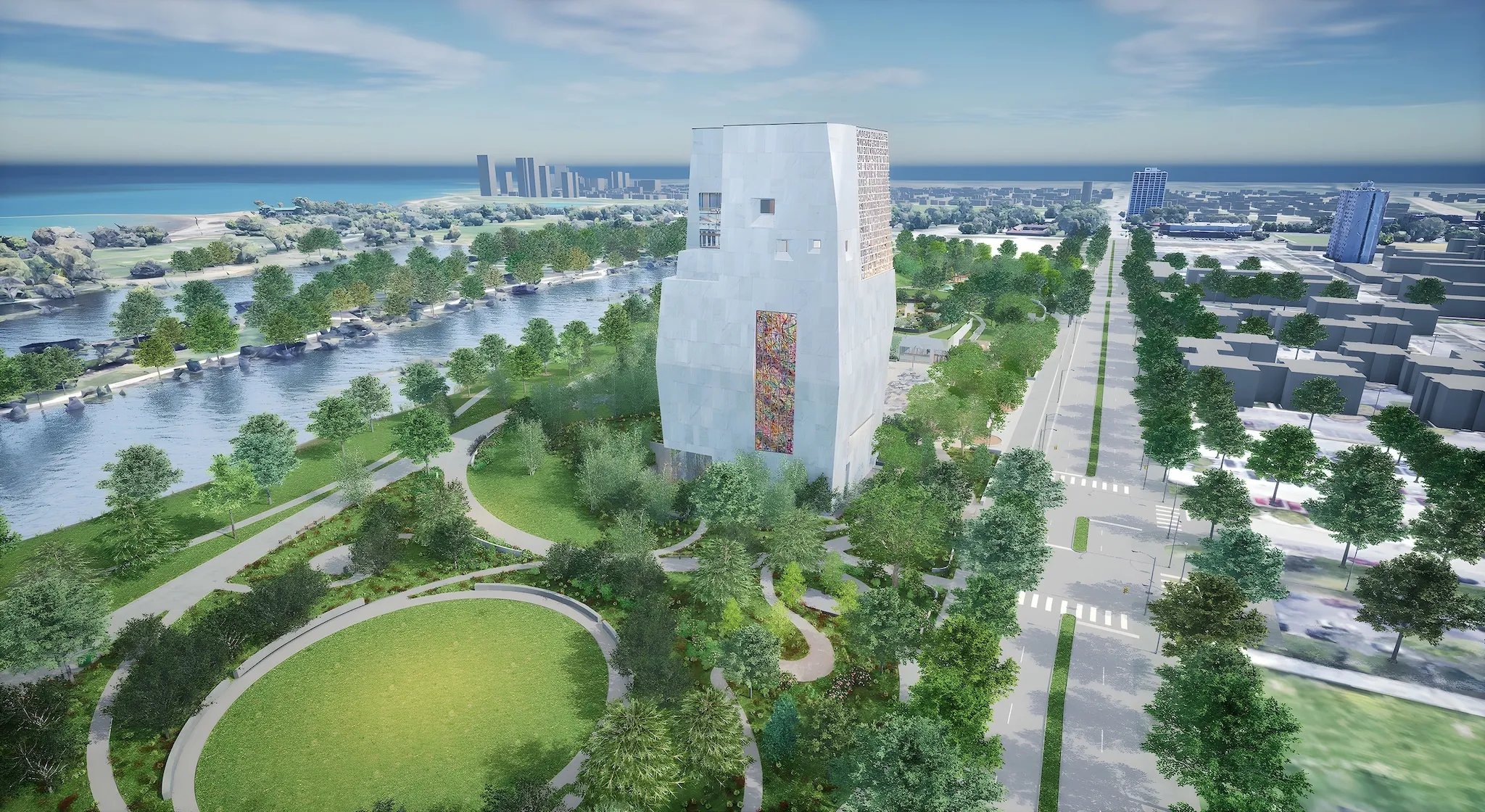 A rendering of the Obama Presidential Center.