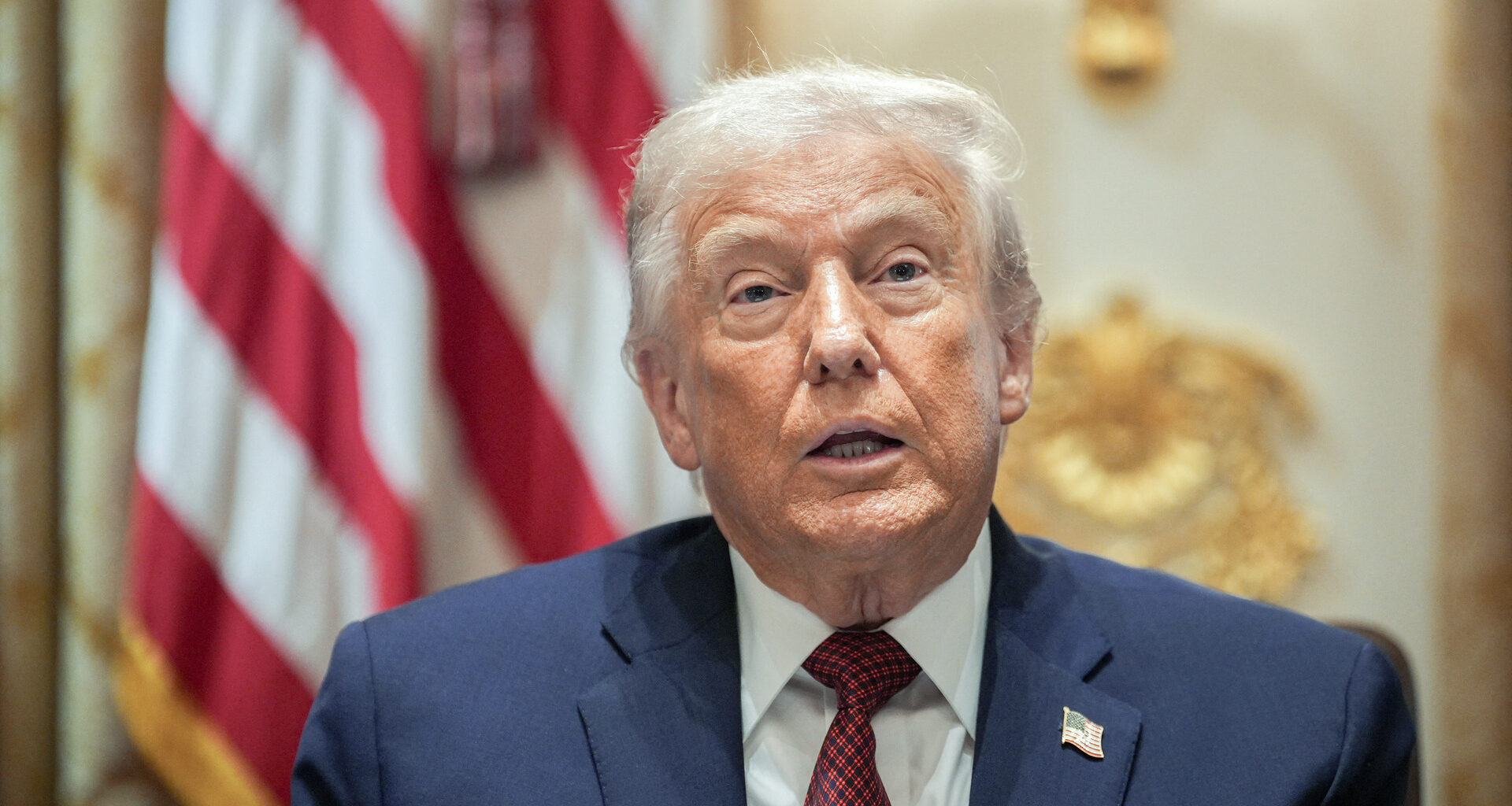 United States President Donald J Trump announced a $12 billion economic aid package for farmers during a roundtable discussion held in the Cabinet Room of the White House in Washington, District of Columbia.
