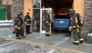 Crews respond after Range Rover crashes into Wynnewood Starbucks