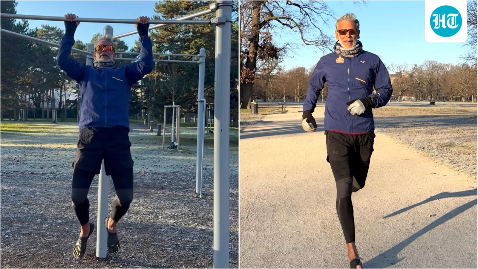 Milind Soman does pull-ups, runs outdoors even in freezing -2°C weather, gives fans major fitness inspiration at 60