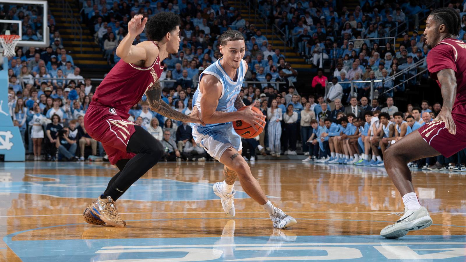 Seth Trimble University of North Carolina Men’s Basketball v Florida State University; FSU  Dean E. Smith Center Chapel Hill, NC Tuesday, December 30, 2025