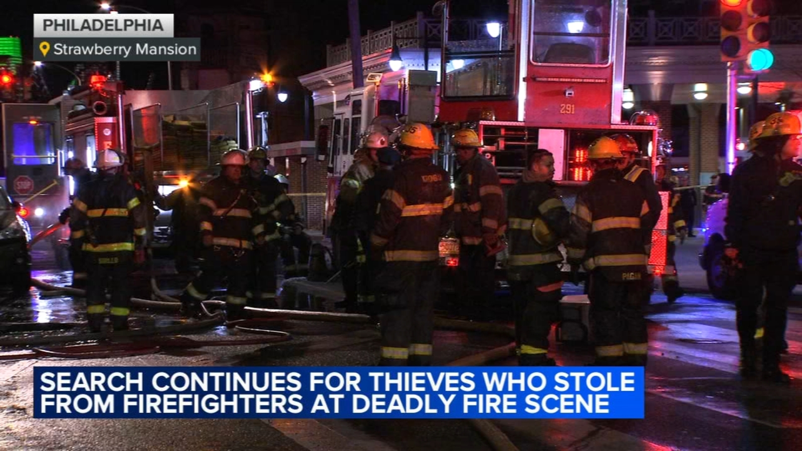 Philadelphia police investigating after thieves stole personal items from firefighters at deadly fire scene in Strawberry Mansion