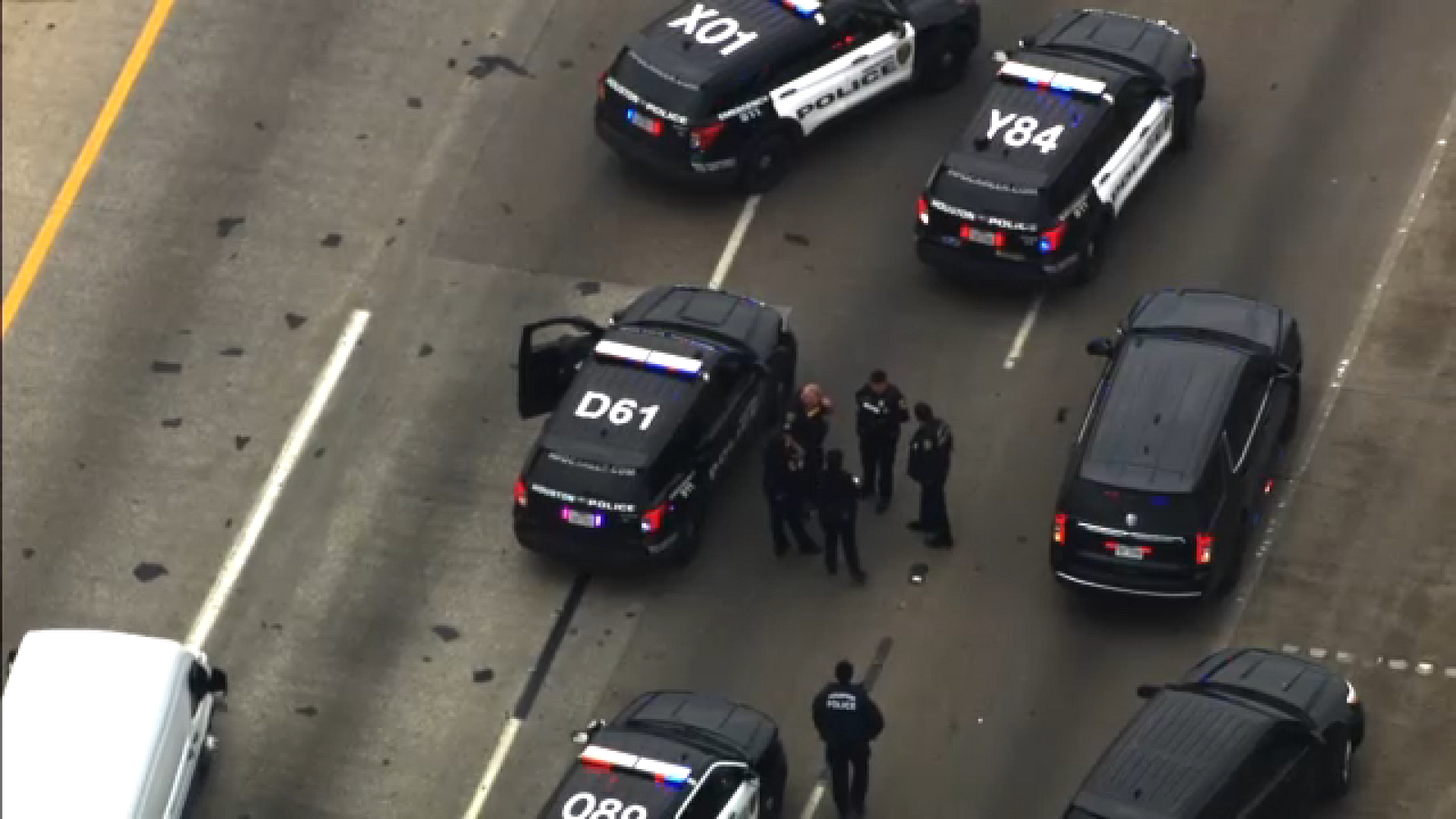 Houston police investigating crash, carjacking after shots fired along Gulf Freeway, department says