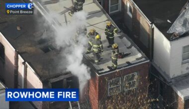 Crews respond to fire at rowhome on Main Street in Philadelphia's Manayunk neighborhood