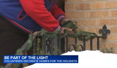 Be a Part of the Light 2025: My Block, My Hood, My City volunteers decorate South Side, Chicago homes on King Drive for holidays