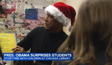 Barack Obama in Chicago today: Former president surprises young students, reads to them at West Woodlawn library