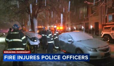 2 officers hospitalized for smoke inhalation following North Philadelphia fire