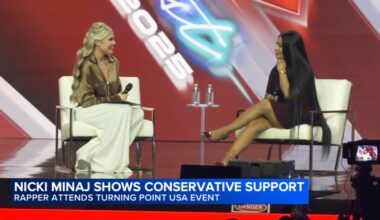 Nicki Minaj surprises Republicans with support for Trump, Vance, calling him 'assassin' at Turning Point event with Erika Kirk