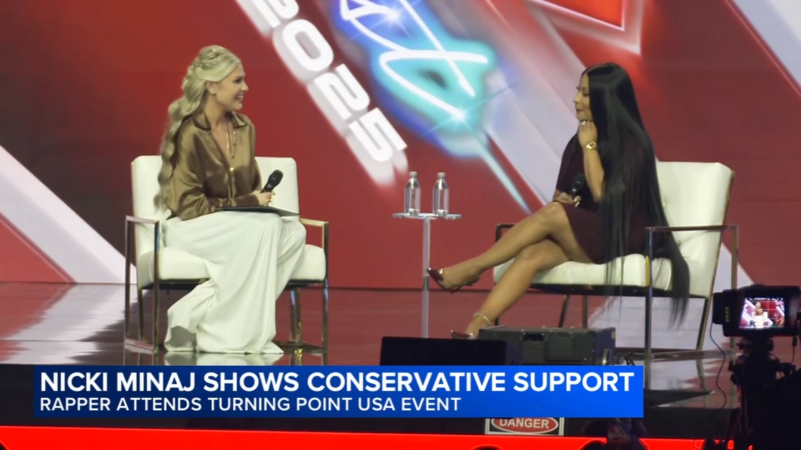 Nicki Minaj surprises Republicans with support for Trump, Vance, calling him 'assassin' at Turning Point event with Erika Kirk
