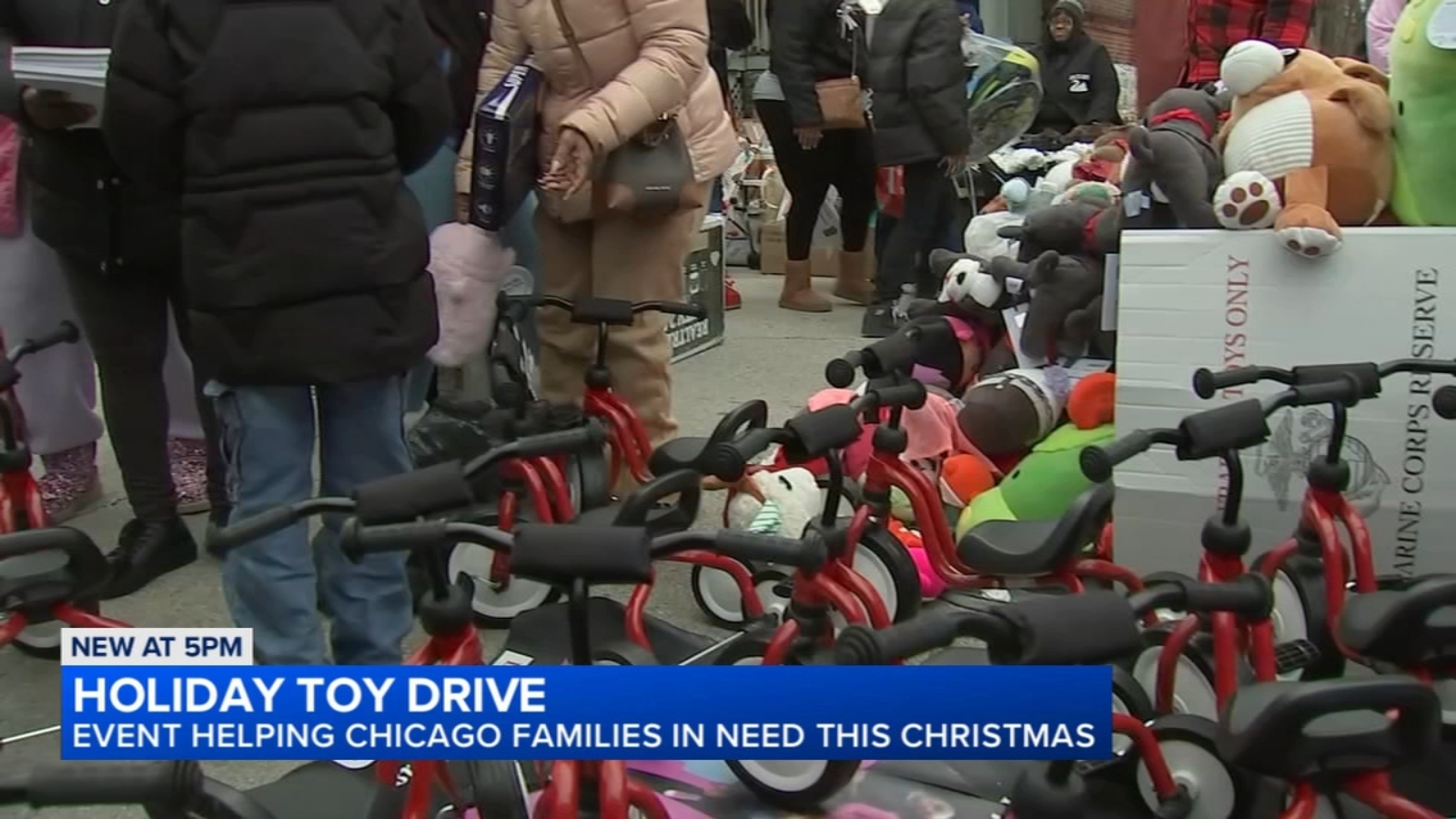 7-year-old boy volunteers at Englewood, Chicago toy drive in honor of mom Romeca Meeks Blackmon, killed in South Loop shooting