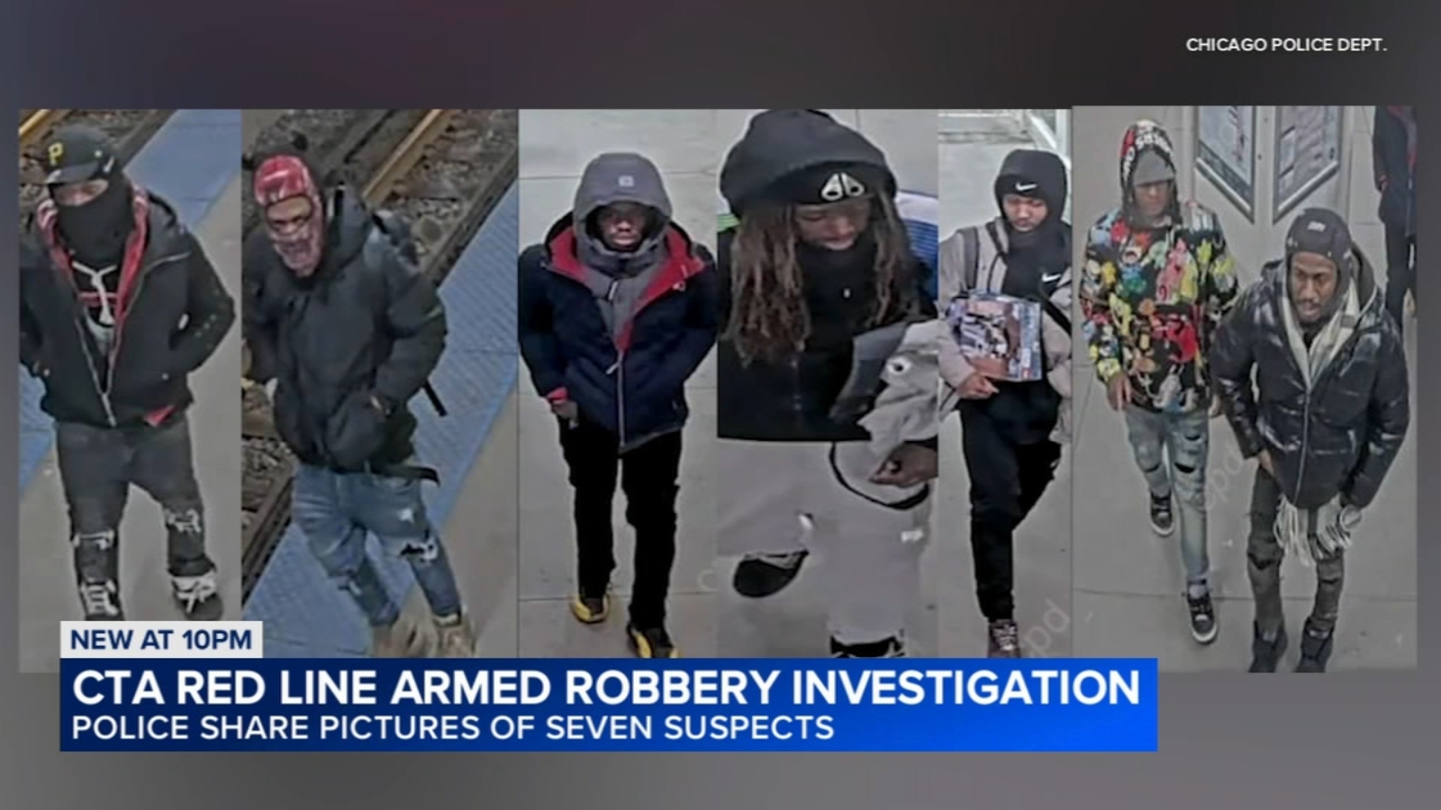 Greater Grand Crossing, Chicago crime: 7 suspects wanted for armed robbery on CTA Red Line train near 79th and Perry, CPD says