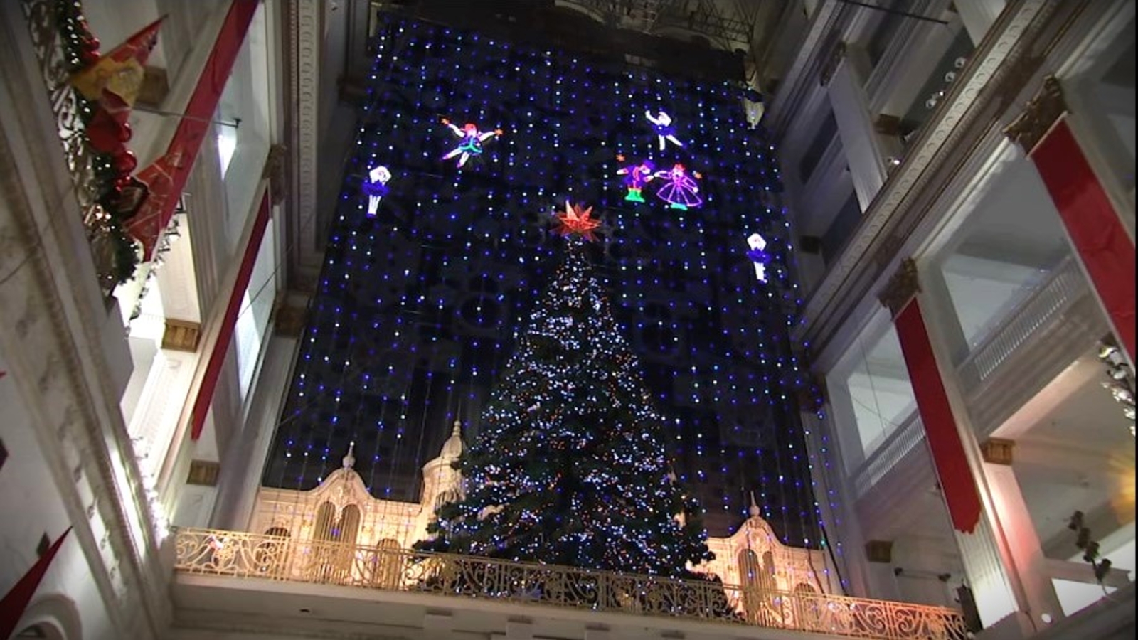 The Wanamaker Light Show and Dickens Village return for the holidays