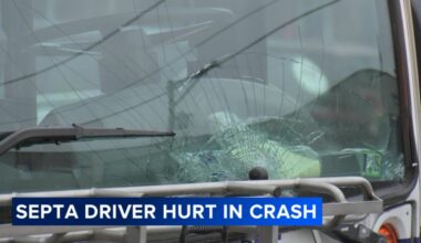 SEPTA bus operator injured after crash in the Port Richmond section of Philadelphia