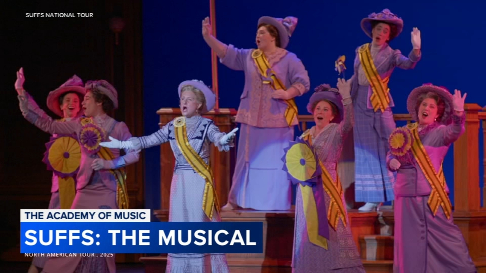 Suffs, the Tony Award-winning musical about women winning right to vote, makes Philadelphia debut