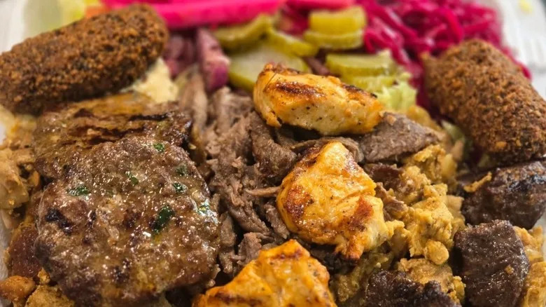 King of Falafel & Shawarma platter
