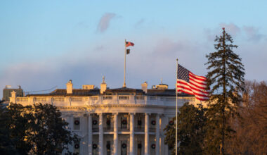 The National Menorah is lit on the National Mall