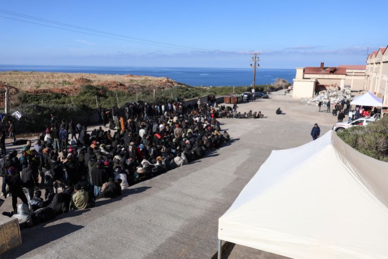 Asylum seekers who arrived in Crete